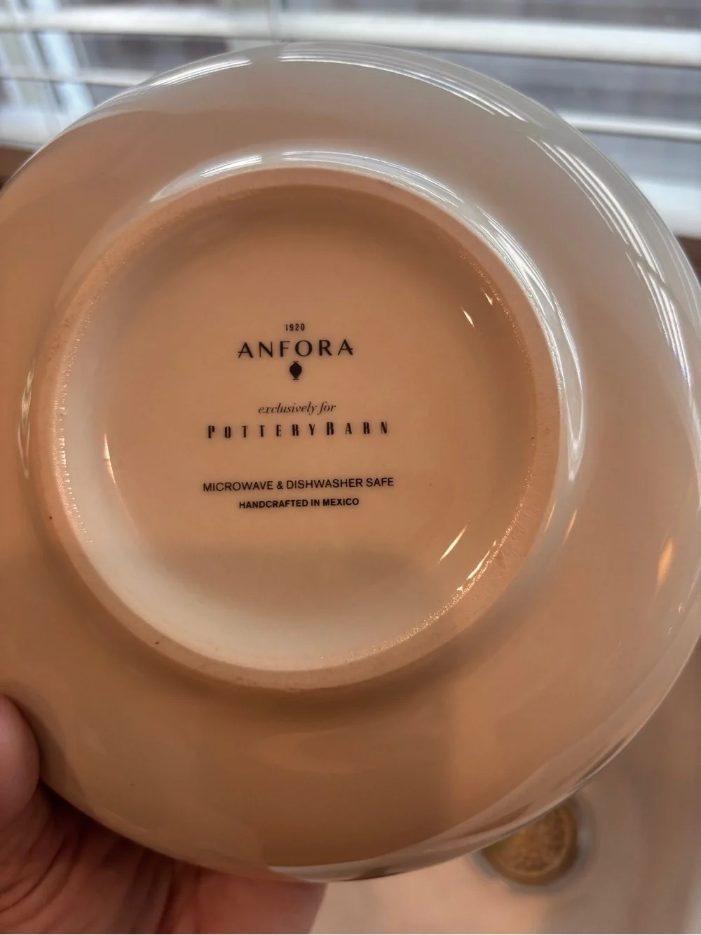 Pottery Barn Anfora Mexico Hand Painted Floral Serving Bowl & Platter Set